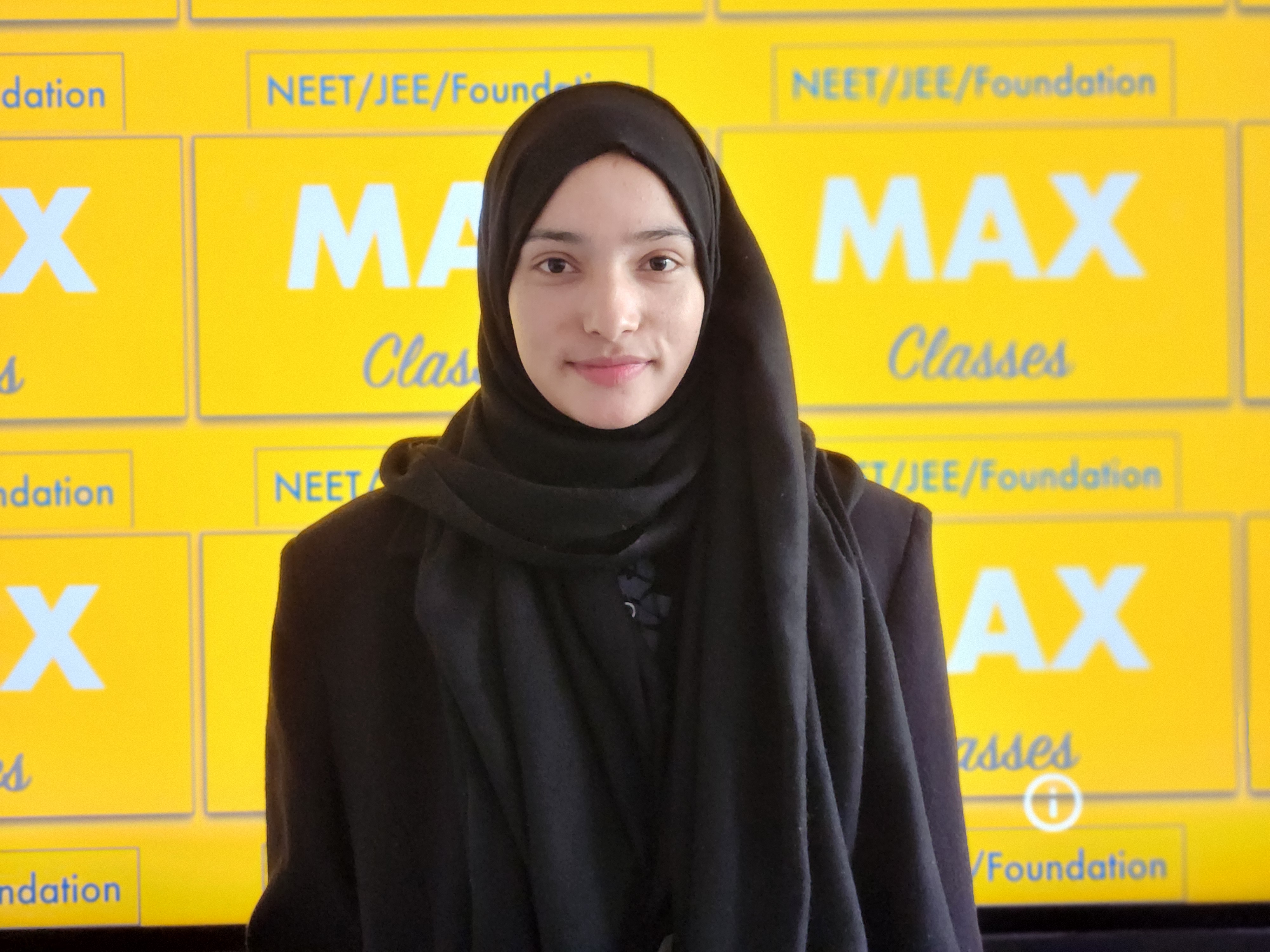 Fatima Sogra — MBBS GMC Baramulla, NEET 2025, Max Classes student